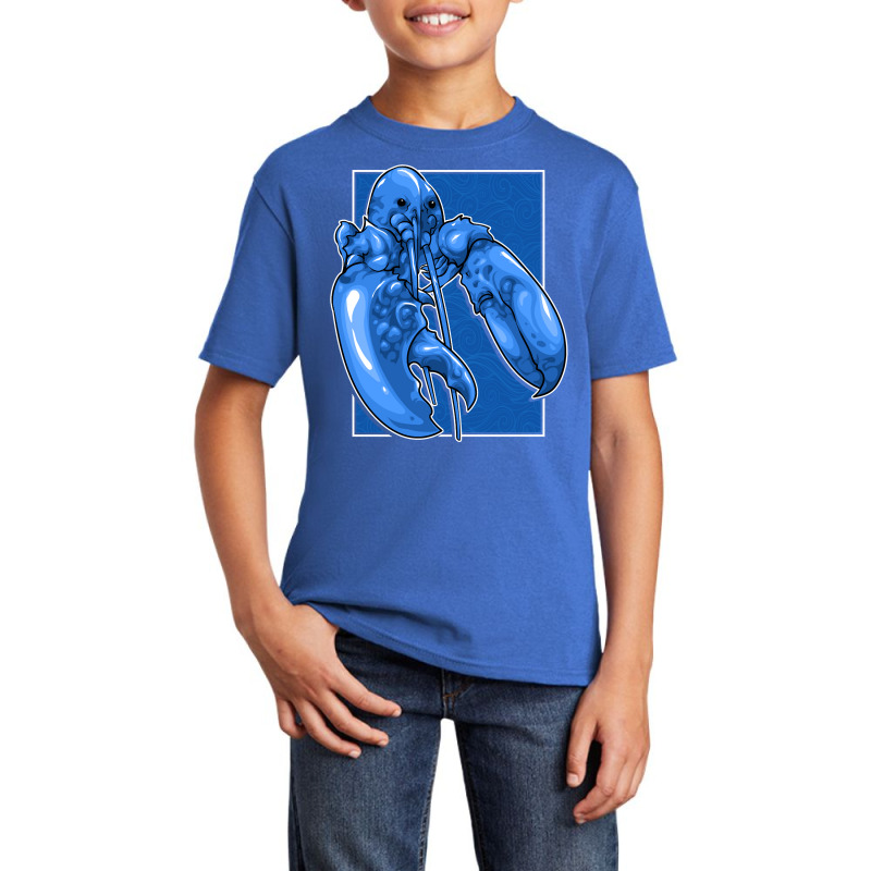 Funny Jumpscare Lobster Meme Blue Crustacean Pullo Basic Youth T-shirt | Artistshot