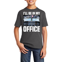 Mens Funny Airplane Pilot I'll Be In My Office Air Basic Youth T-shirt | Artistshot