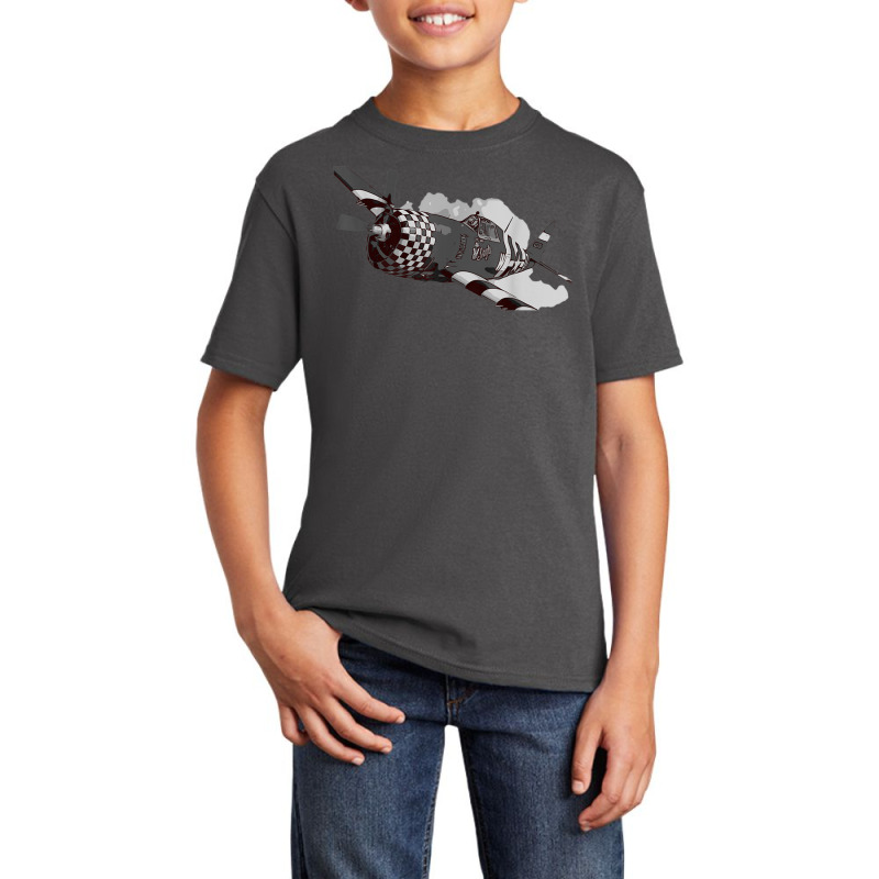 P 47 Thunderbolt Warbird Warplane Aircraft T Shirt Basic Youth T-shirt | Artistshot