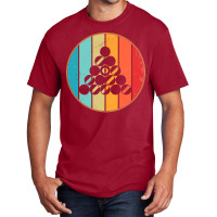 Retro Vintage Sunset Billiard Lover Basic T-shirt | Artistshot