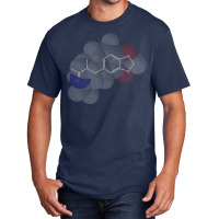 Ecstasy Molecule Chemistry Green Basic T-shirt | Artistshot