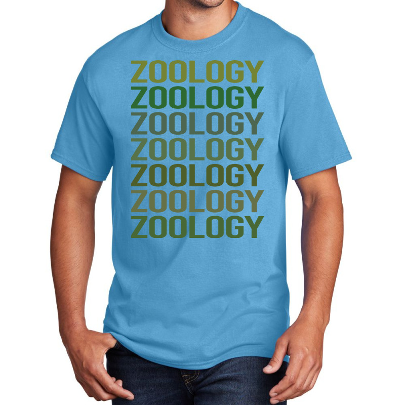 Green Text Zoology Zoologist Aesthetic Basic T-shirt | Artistshot