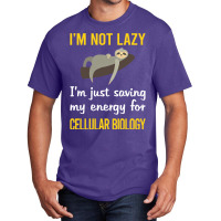 Funny Lazy Cellular Biology 70s Basic T-shirt | Artistshot