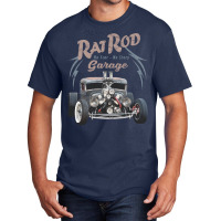 Rat Rod Garage Basic T-shirt | Artistshot