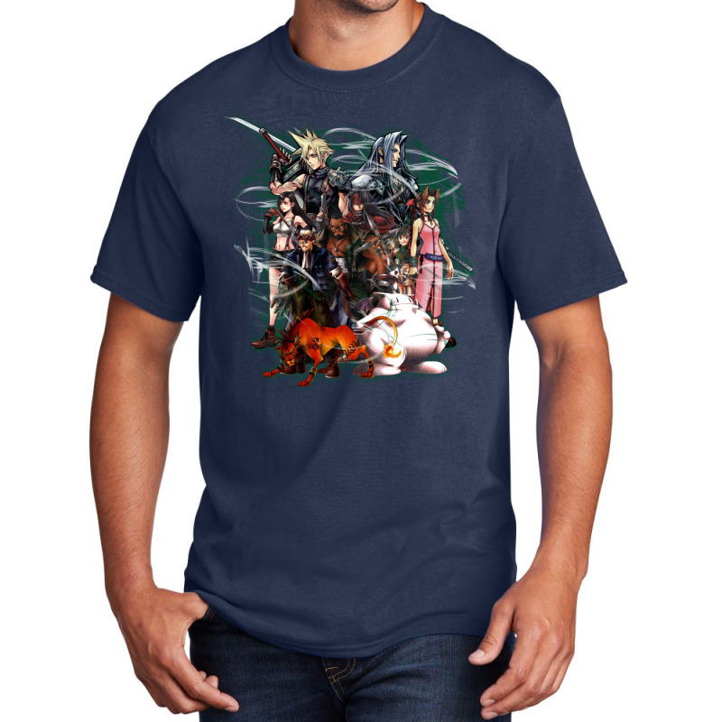 Final Fantasy Vii   Collage Basic T-shirt by elmirnaswaa | Artistshot