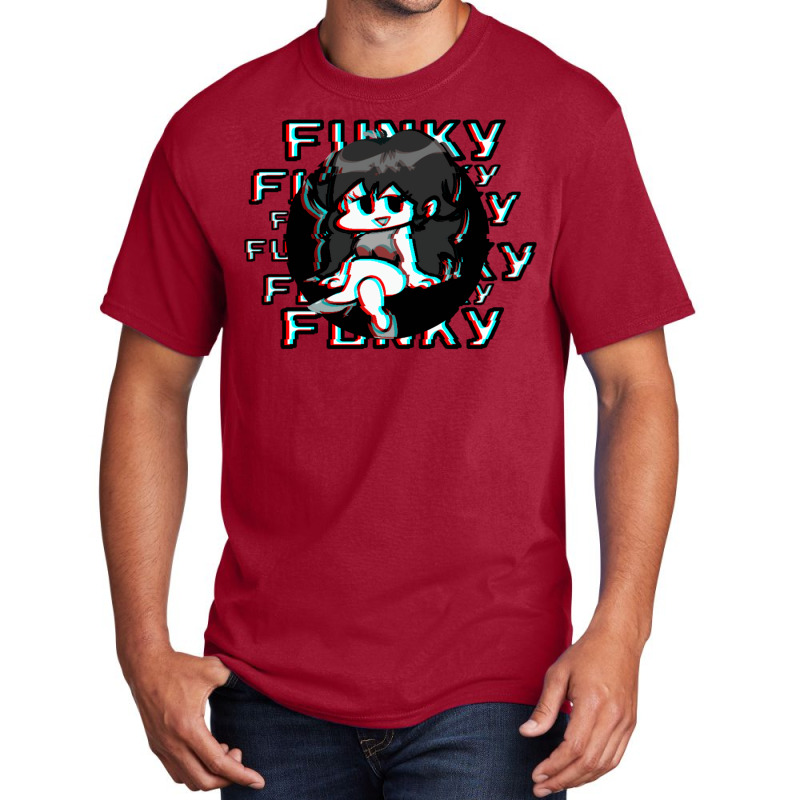 Friday Nights Funkin Glitched Basic T-shirt by elmirnaswaa | Artistshot