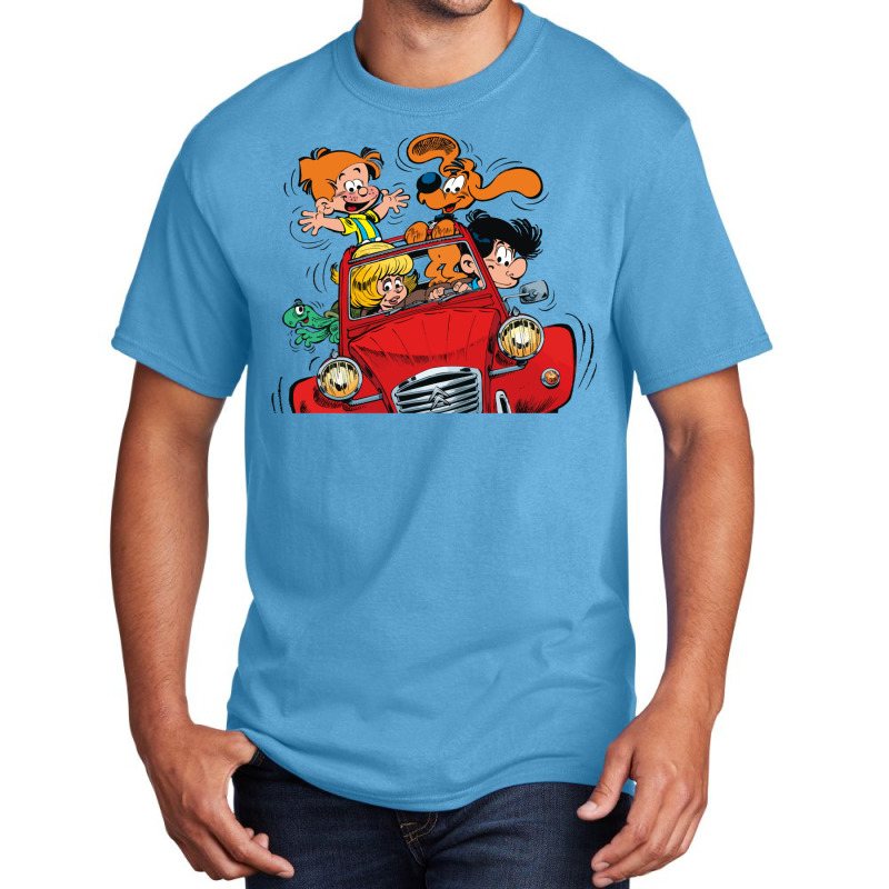 Boule Et Bill (billy And Buddy) In The Car Basic T-shirt by venooskafilav | Artistshot