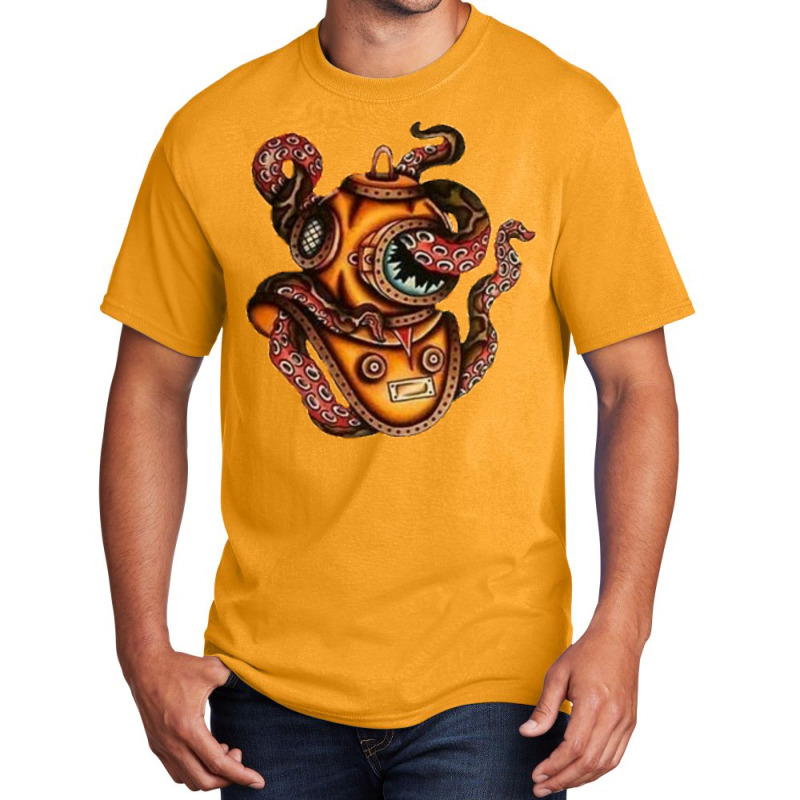 Classic Tattoo Divers Helmet Basic T-shirt | Artistshot