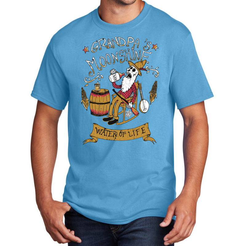 Grandpa's Moonshine Basic T-shirt by tcgirging | Artistshot