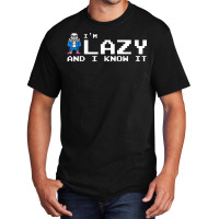 I'm Lazy And I Know It Sans Skeleton Sans Skull T Basic T-shirt | Artistshot