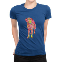 Chocolate Labrador Retriever Ladies Fitted T-shirt | Artistshot