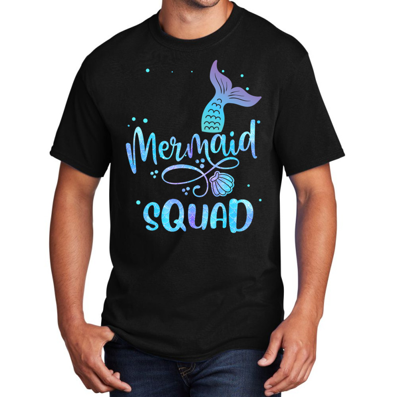 Mermaid Squad Cute Girls Birthday Squad Mermaid Ta Basic T-shirt | Artistshot