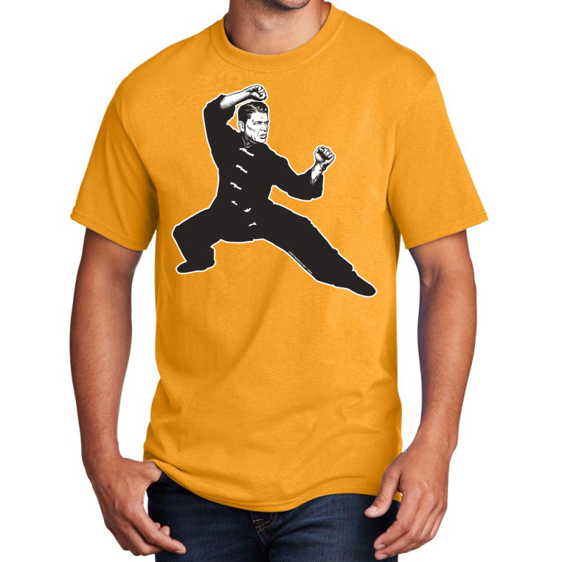 Kung Fu Reagan Basic T-shirt by adziaaroudg | Artistshot