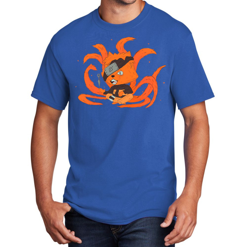 Ninja Fox Basic T-shirt by totriadobij | Artistshot