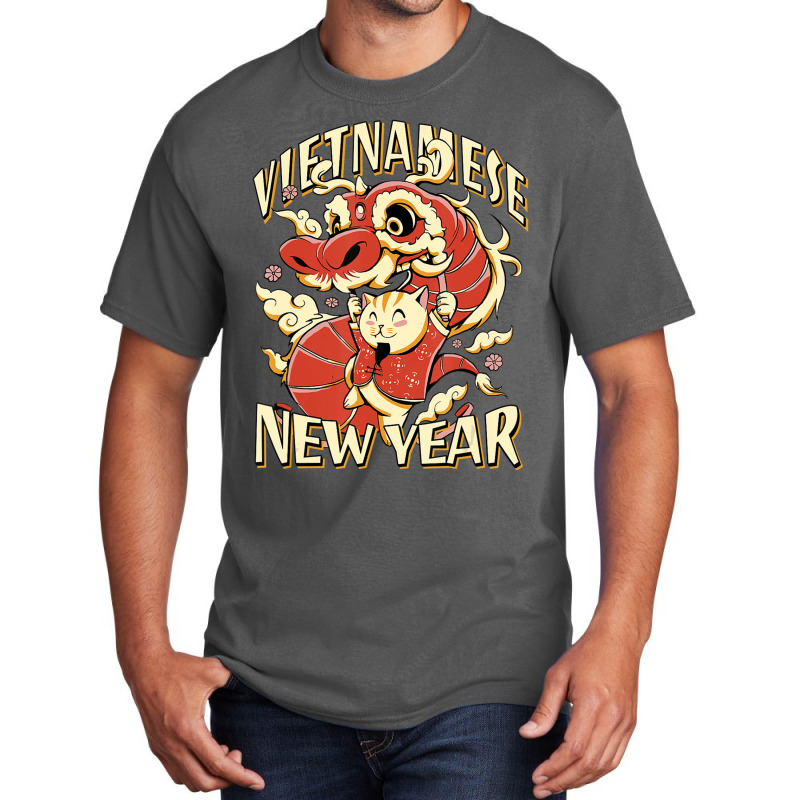 Chinese Vietnamese New Year 12 Zodiacs Dragon Danc Basic T-shirt by mheny | Artistshot