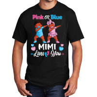 Pink Or Blue Mimi Loves You Black Baby Gender Reve Basic T-shirt | Artistshot