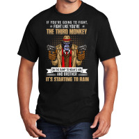 Vintage If Youre Going To Fight Fight Like Monkey Basic T-shirt | Artistshot