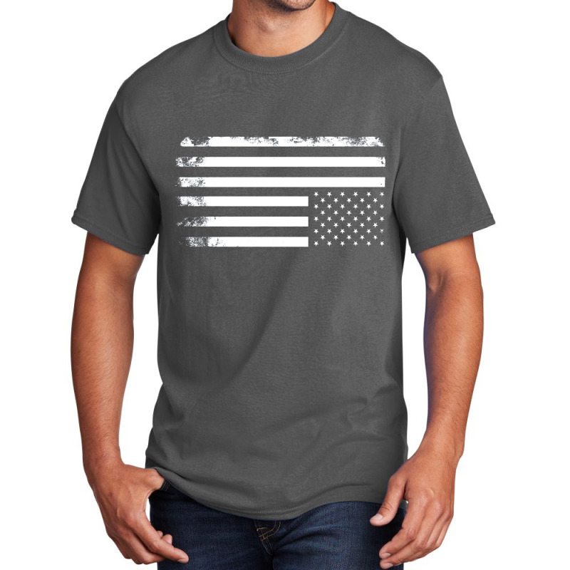 Vintage Usa Flag Basic T-shirt | Artistshot