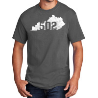 Louisville 502 Area Code Kentucky Map State Pride Basic T-shirt | Artistshot