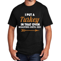 Funny Mens Thanksgiving Pregnancy Announcement For Basic T-shirt | Artistshot