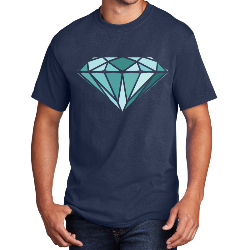 Blue Diamond Basic T-shirt | Artistshot