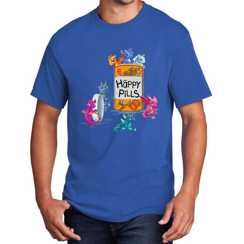 Dragon Pills Happy Medicine Basic T-shirt by whoretacarpal | Artistshot