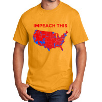 Love Potus President Donald Trump Map Try To Impea Basic T-shirt | Artistshot