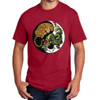 Tiger Dragon Yin Yang Symbol Beautiful Chinese Har Basic T-shirt | Artistshot