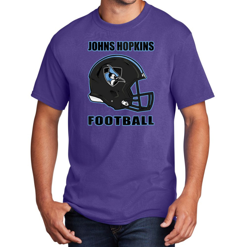 Black Johns Hopkins Football Basic T-shirt | Artistshot