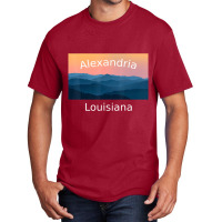 Alexandria Louisiana Mountain Sunset Hometown T Sh Basic T-shirt | Artistshot