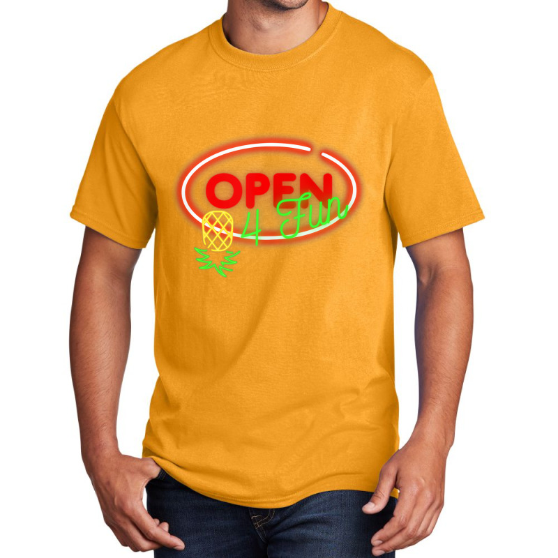 Party Mode Upside Down Pineapple Swinger Vanilla S Basic T-shirt | Artistshot