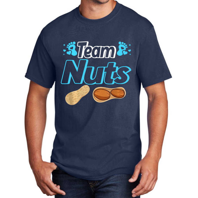 Nuts Or No Nuts Baby Shower Gender Reveal Team Boy Basic T-shirt | Artistshot