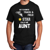 Proud Track & Field Aunt T Shirt Basic T-shirt | Artistshot