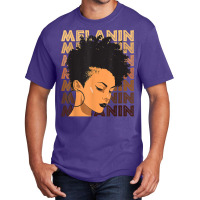 Black Strong Girl Afro Love Melanin African Americ Basic T-shirt | Artistshot