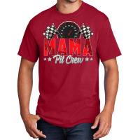 Race Car Birthday Party Racing Family Mama Pit Cre Basic T-shirt | Artistshot