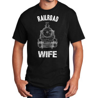 Womens Railroad Wife   Model Railroad Train T Shir Basic T-shirt | Artistshot