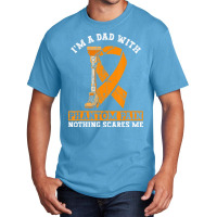 Fake Limb Leg Prosthetic Dad And Limb Loss Awarene Basic T-shirt | Artistshot