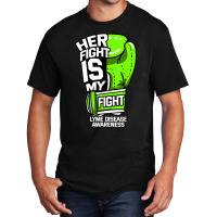 Her Fight Is My Fight Lyme Disease Awareness Eryth Basic T-shirt | Artistshot