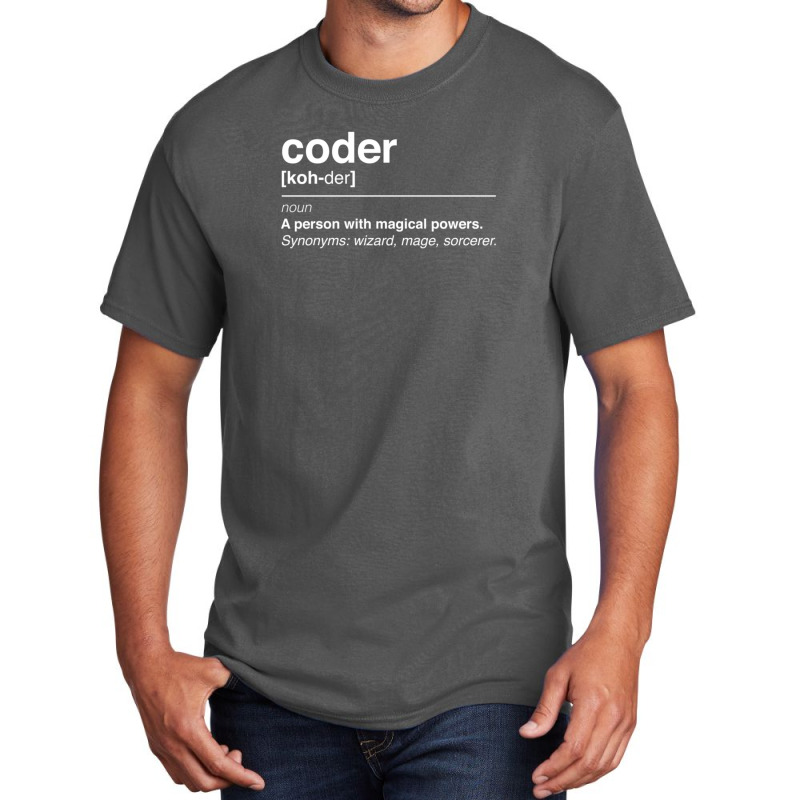 Coder Definition Basic T-shirt by GaryDustinKnutson | Artistshot