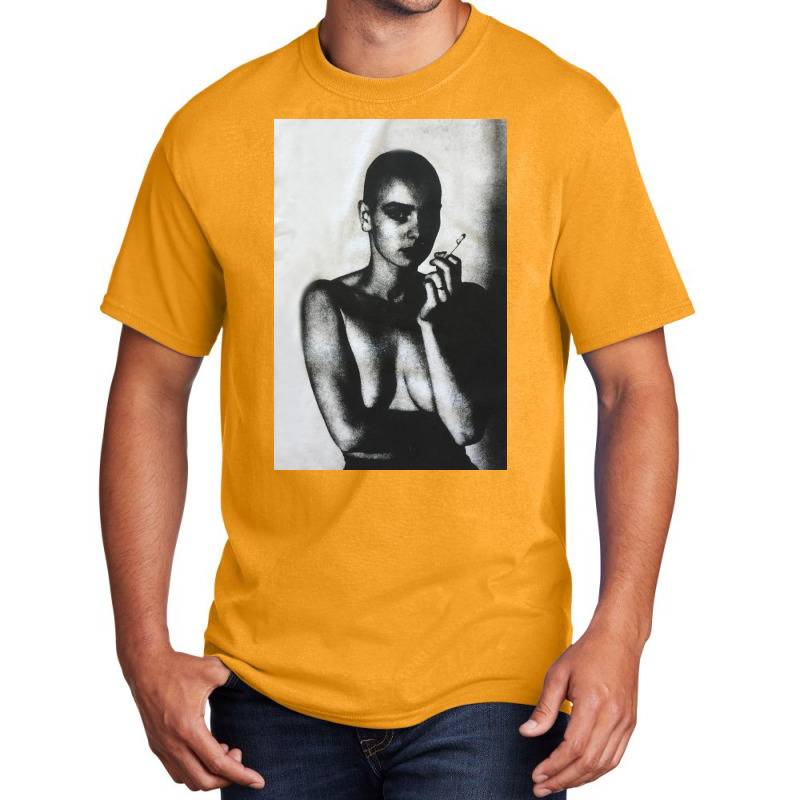 Black And White Portrait Basic T-shirt | Artistshot