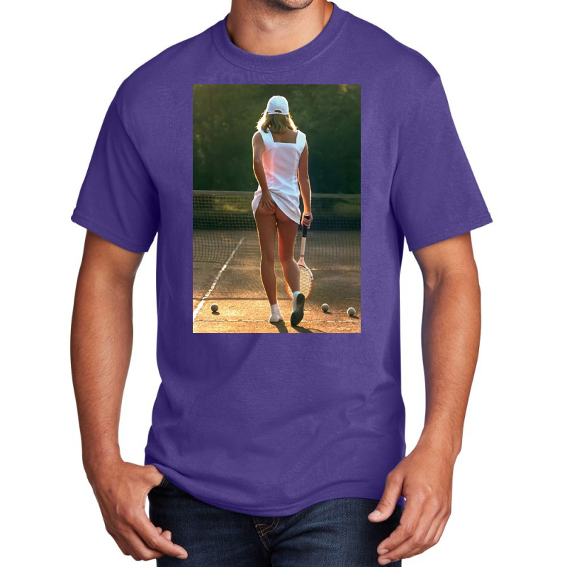 Tennis Girl Martin Elliott Basic T-shirt | Artistshot