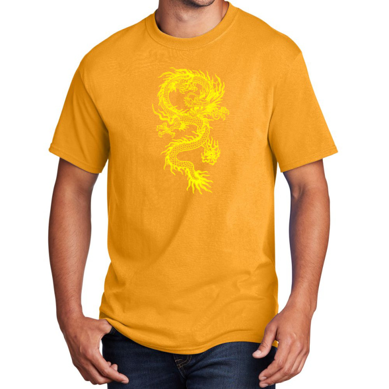 Yellow Chinese Dragon Basic T-shirt | Artistshot