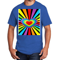 Pride Rainbow Heart 1 Basic T-shirt | Artistshot