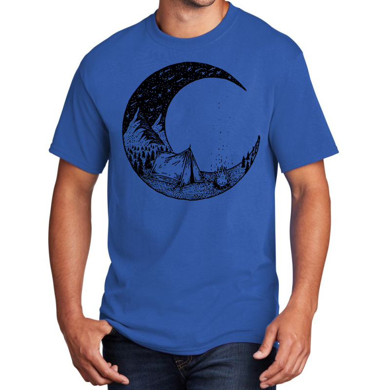 Camping Under The Stars Basic T-shirt by ifa art | Artistshot