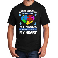 Grandma And My Heart Basic T-shirt | Artistshot