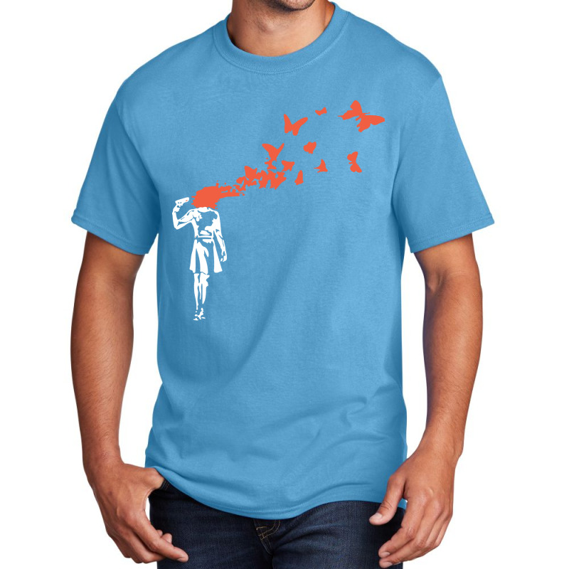 Headshot Butterfly Basic T-shirt | Artistshot