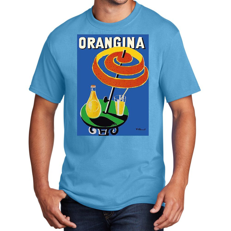 Orangina Sparkling Soda   Umbrella Ad Basic T-shirt | Artistshot