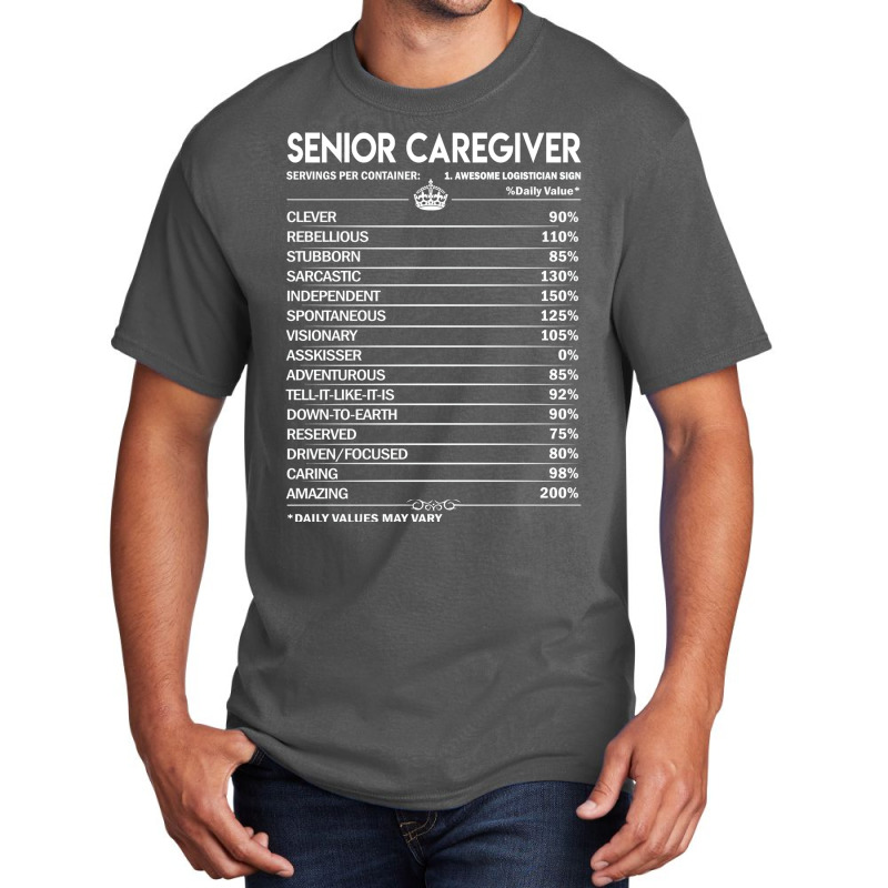 Senior Caregiver T  Senior Caregiver Factors Daily Basic T-shirt | Artistshot