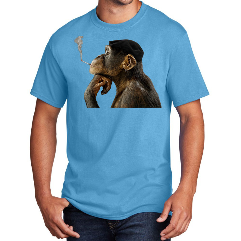 Cigarrete Smoking Monkey 80s Basic T-shirt | Artistshot