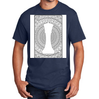 King Card Mandala Green Basic T-shirt | Artistshot